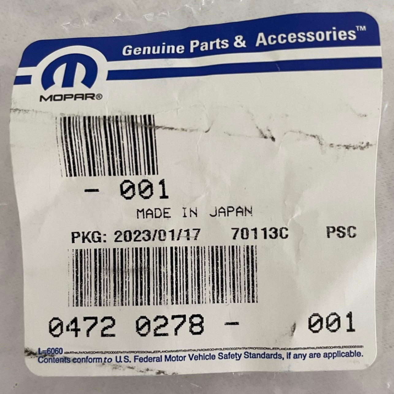 2nd / 3rd Gen Ram & Jeep (93-08) RESISTOR, Blower Motor (4720278)