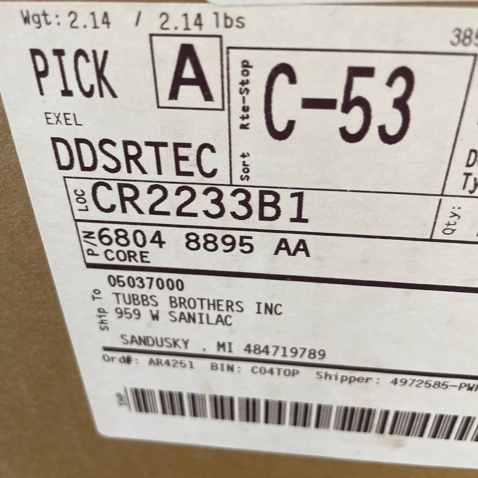 4th Gen Ram (09-20) Core, Heater (68048895AA)